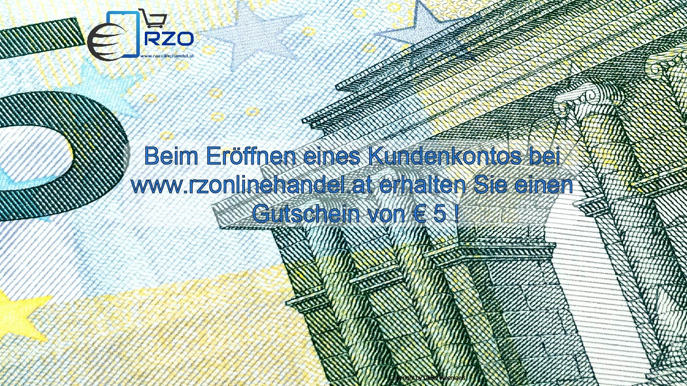 5 Euro Gutschein www.rzonlinehandel.at