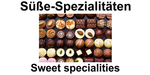 Süße Spezialitäten bei RZOnlinehandel