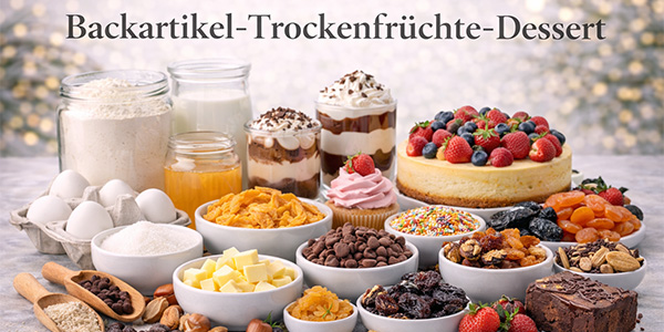 Backartikel Trockenfrüchte und Dessert online kaufen Frische Auswahl genießen