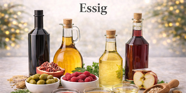 Essig Vielfalt für Küche, Genuss & feine Rezepte