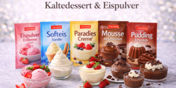Kaltedesserts und Eispulver online kaufen große Auswahl genießen