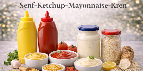 Senf, Ketchup, Kren & Mayonnaise – Klassische Saucen für jeden Geschmack