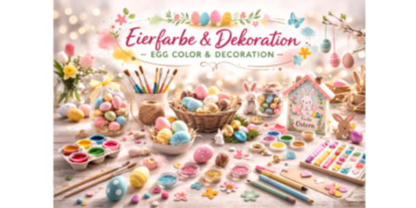 Eierfarbe und Eierdekoration für Ostereier kaufen