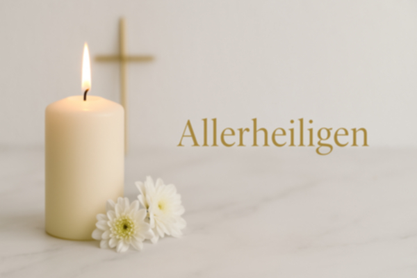 Allerheiligen Grabdekoration, Gestecke & Lichter zum Gedenken
