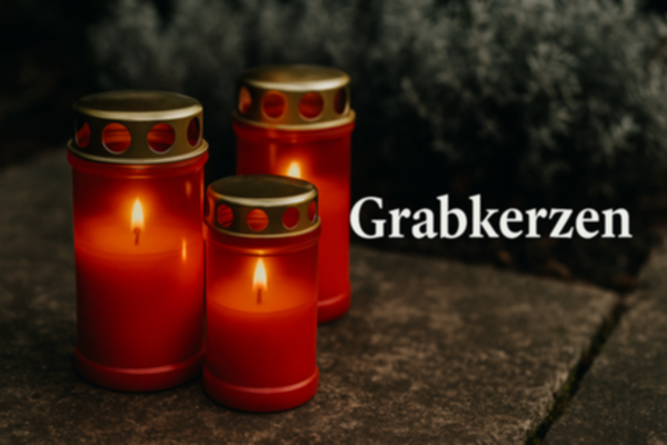 Grabkerzen kaufen - Langlebige & wetterfeste Kerzen fürs Grab