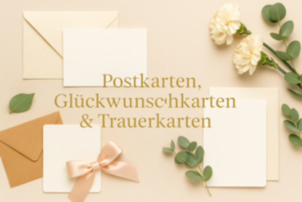 Postkarten, Glückwunschkarten & Trauerkarten kaufen – stilvoll & persönlich