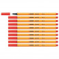 Preview: Fineliner - STABILO point 88 - 10er Pack - rot