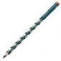 Preview: Ergonomischer Dreikant-Bleistift für Rechtshänder - STABILO EASYgraph in petrol - 2er Pack - Härtegrad HB