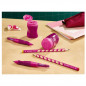 Preview: Ergonomischer Dosen-Spitzer für Linkshänder - STABILO EASYsharpener - 3 in 1 - pink