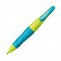 Preview: Ergonomischer Druck-Bleistift für Rechtshänder - STABILO EASYergo 1.4 in neonlimonengrün/aquamarin - Einzelstift - inklusive 3 dünner Minen - Härtegrad HB
