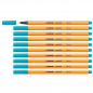 Preview: Fineliner - STABILO point 88 - 10er Pack - hellblau