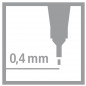 Preview: Fineliner - STABILO point 88 - 10er Pack - schwarzgrau