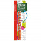 Preview: Ergonomischer Dreikant-Bleistift für Rechtshänder - STABILO EASYgraph in orange - 2er Pack - Härtegrad HB