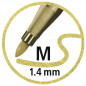 Preview: Premium Metallic-Filzstift - STABILO Pen 68 metallic - Einzelstift - gold