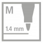 Preview: Premium Metallic-Filzstift - STABILO Pen 68 metallic - Einzelstift - metallic rosarot