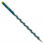 Preview: Schmaler Dreikant-Bleistift für Linkshänder - STABILO EASYgraph S in petrol - 2er Pack - Härtegrad HB