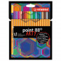 Preview: Fineliner - STABILO point 88 - ARTY - 18er Pack - mit 18 verschiedenen Farben