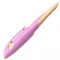 Preview: Ergonomischer Schulfüller für Rechtshänder mit Standard-Feder M - STABILO EASYbirdy Pastel Edition in soft pink/apricot - Einzelstift - inklusive Patrone - Schreibfarbe blau (löschbar)