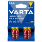 Preview: VARTA LONGLIFE Max Power AAA Blister 4
