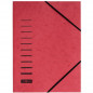 Preview: PAGNA Aktenumschlag A4 mit Gummizug rot