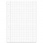 Preview: Ursus Green Collegeblock Lin28 A4 80 Blatt 90g/qm 5mm kariert mit RL 4-Loch grün