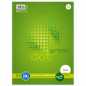 Preview: Ursus Green Collegeblock A4 80 Blatt 70g/qm dotted 4-Loch