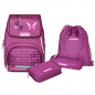 Preview: Schneiders Ergojet Schultaschen Set 6-tlg. Purple Hearts Mädchen