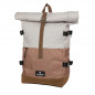 Preview: Walker Lifestyle Rucksack Roll Up Two Light Grey / Biscuit