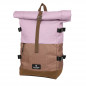 Preview: Walker Lifestyle Rucksack Roll Up Two Mauve / Biscuit