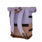 Preview: Walker Lifestyle Rucksack Roll Up Two Lavender / Biscuit