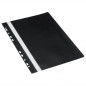 Preview: DONAU Schnellhefter PVC A4 mit Universalloch-Abheftleiste schwarz