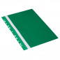 Preview: DONAU Schnellhefter PVC A4 mit Universalloch-Abheftleiste grün