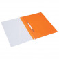 Preview: Donau Schnellhefter PVC A4 mit Universalloch-Abheftleiste orange