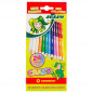 Preview: JOLLY Buntstifte Superstick CRAZY 24 Farben auf 12 Stiften