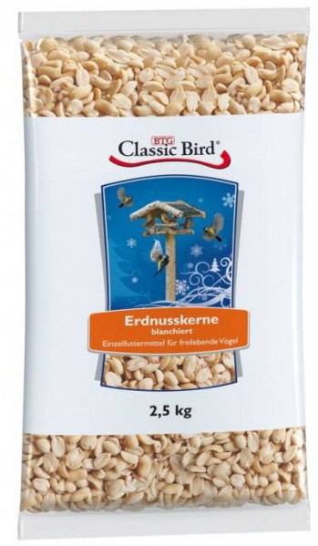 Classic Bird Erdnußkerne, blanchiert 2,5kg (Menge: 4 je Bestelleinheit)