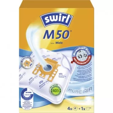 Swirl M50 Staubsaugerbeutel 4 Stück + 1 Filter