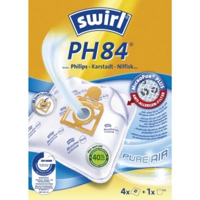 Swirl PH84 Staubsaugerbeutel 4 Stück + 1 Filter