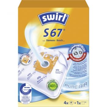 Swirl S67 Staubsaugerbeutel 4 Stück + 1 Filter