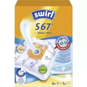 Swirl S67 Staubsaugerbeutel 4 Stück + 1 Filter