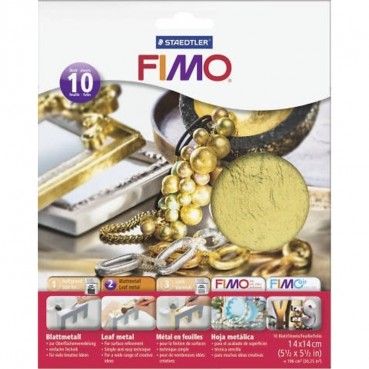 Staedtler Fimo Blattmetall gold 10 Blatt