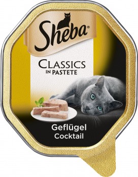 Sheba Schale Classics in Pastete Geflügel Cocktail 22x85g