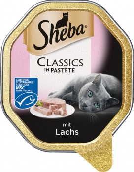 Sheba Schale Classics in Pastete mit Lachs 22x85g