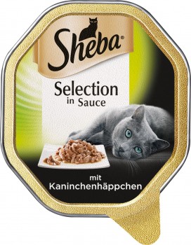 Sheba Schale Selection in Sauce mit Kaninchenhäppchen 22x85g