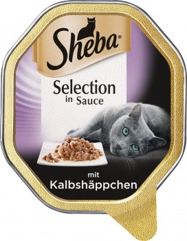 Sheba Schale Selection in Sauce mit Kalbshäppchen 22x85g