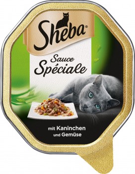 Sheba Schale Sauce Speciale mit Kaninchen und Gemüse Nassfutter 22x85g