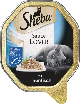 Sheba Schale Sauce Lover mit Thunfisch 22x85g