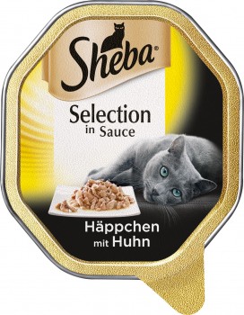 Sheba Schale Selection in Sauce Häppchen mit Huhn 22x85g