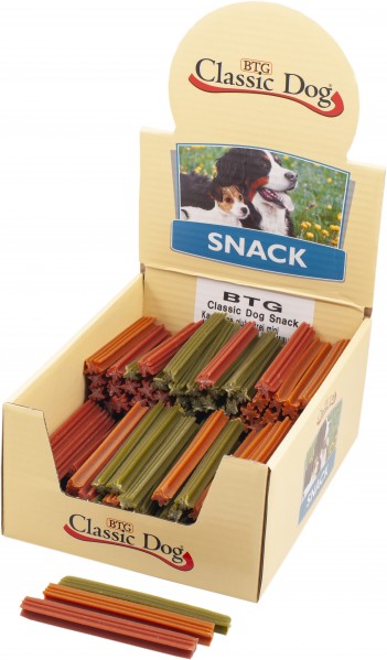 Classic Dog Snack Kaustange glutenfrei Mini 12cm in natur, rot oder grün