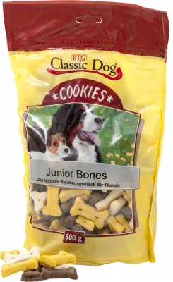 Classic Dog Snack Cookies Junior Bones 500g