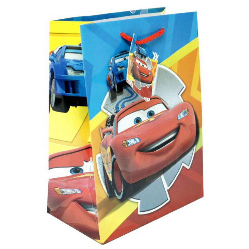 Preview: Disney Geschenkstasche Cars 18 cm x 23 cm x 10 cm